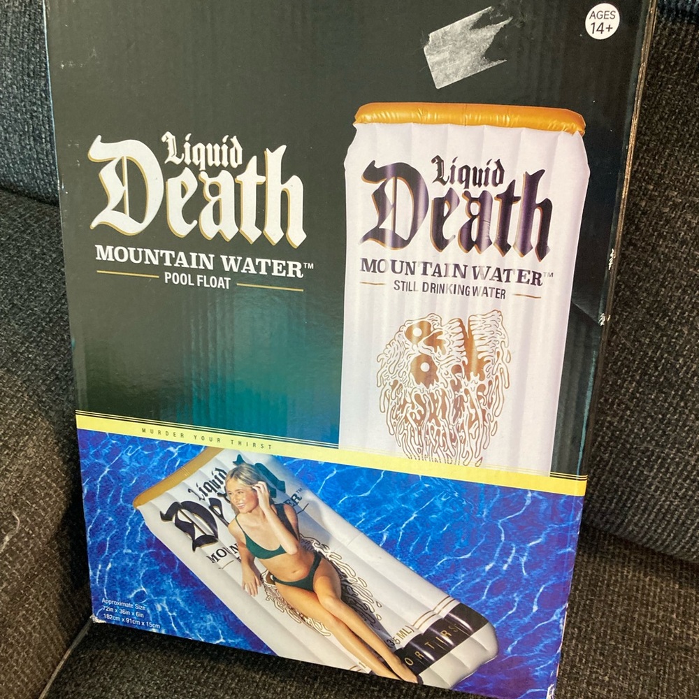 Liquid Death Mountain Water Pool Float